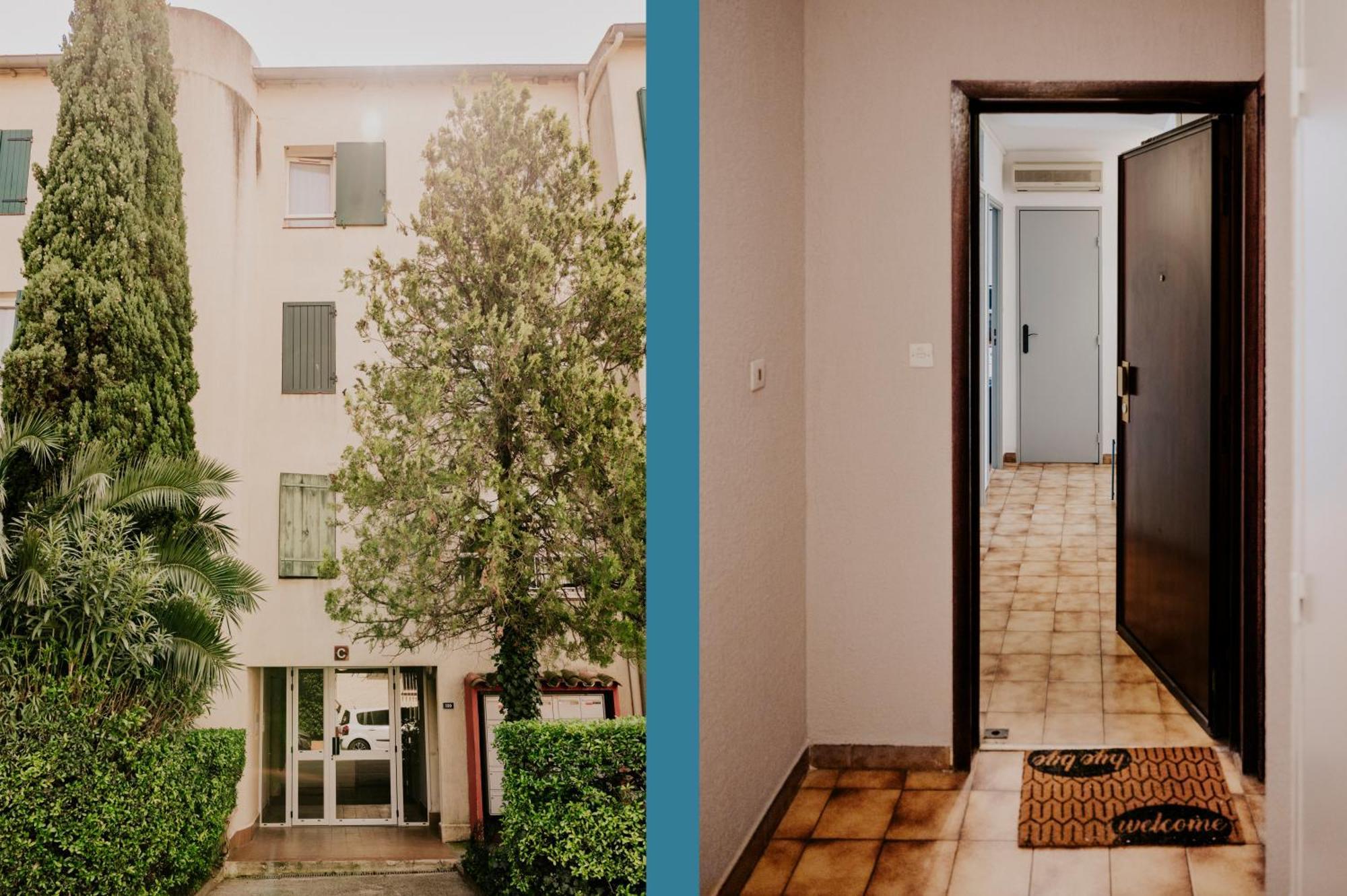 Netflix - Lit Queen Size - Terrasse Plein Sud - Climatisation - 2'Centre-Ville - 6'Mer - Parking Prive - 56M2 - L'Olivine - Offre Speciale 라론드레모레 외부 사진